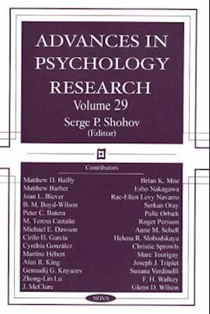 Advances in Psychology Research