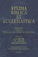 Studia Biblica Et Ecclesiastica, 5 Volumes