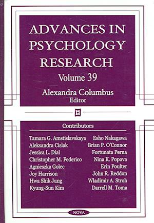 Advances in Psychology Research