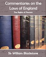 Commentaries on the Laws of England (the Rights of Persons)