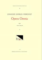 CMM 23 Johannes Ghiselin-Verbonnet (Active Last Part of 15th and Early 16th C.), Opera Omnia, Edited by Clytus Gottwald in 4 Volumes. Vol. IV Chansons