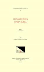 CMM 25 Costanzo Festa (Ca. 1495-1545), Opera Omnia, Edited by Alexander Main (Volumes I-II) and Albert Seay (Volumes III-VIII). Vol. VI Lamentationes