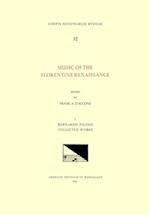 CMM 32 Music of the Florentine Renaissance, Edited by Frank A. d'Accone. Vol. I Bernardo Pisano (1490-1548), Collected Works