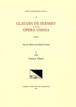 CMM 52 Claudin de Sermisy (Ca. 1490-1562), Opera Omnia, Edited by Gaston Allaire and Isabelle Cazeaux. Vol. I Magnificats and Magnificat Sections