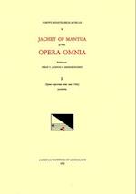 CMM 54 Jachet de Mantua (1483-1559), Opera Omnia, Edited by Philip T. Jackson and George Nugent. Vol. II Hymni Vesperorum Totius Anni (1566)