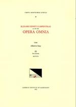 CMM 58 Elzéar Genet (Carpentras) (Ca. 1470-1548), Opera Omnia, Edited by Albert Seay in 5 Volumes. Vol. III, Part 2