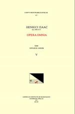 CMM 65 Heinrich Isaac (Ca. 1450-1517), Opera Omnia, Edited by Edward R. Lerner. Vol. V [credo 1-17]