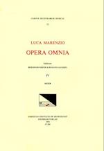 CMM 72 Luca Marenzio (1553-1599), Opera Omnia, Edited by Bernhard Meier and Roland Jackson. Vol. IV the First and Second Books of Madrigals (1581, 158