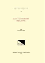 CMM 74 Hayne Van Ghizeghem (15th C.), Opera Omnia, Edited by Barton Hudson