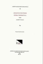 CSM 22 Johannes Tinctoris (Ca. 1453-1511), Opera Theoretica, Edited by Albert Seay in 3 Volumes. Vol. Iia Proportione Musices