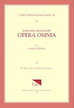 CMM 81 Johannes Richafort (Ca. 1480-Ca. 1548), Opera Omnia, Edited by Harry Elzinga in 4 Volumes. Vol. IV Tres Missae Super "quem Dicunt Homines"