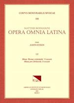 CMM 109 Mateo Romero (Maestro Capitán) (Ca. 1575-1647), Opera Omnia Latina, Edited by Judith Etzion. Vol. I Part 2