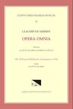 CMM 52 Claudin de Sermisy (Ca. 1490-1562), Opera Omnia, Edited by Gaston Allaire and Isabelle Cazeaux. Vol. VII 28 Motets Published by Attaingnant in