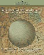 On Restoring Open Government