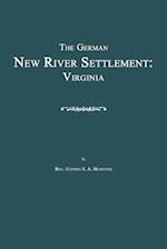 The German New River Settlement: Virginia 
