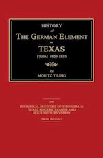History of the German Element in Texas from 1820-1850