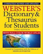 Webster's Dictionary & Thesaurus with Full Color World Atlas, Third Edition