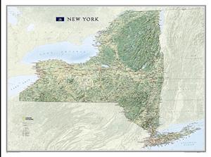 National Geographic New York Wall Map - Laminated (40.5 X 30.25 In)