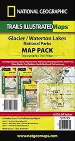 Glacier/waterton Lakes National Parks,map Pack Bundle