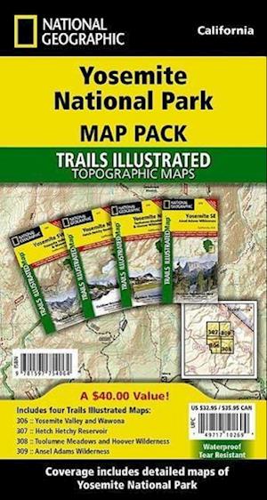 Yosemite National Park, Map Pack Bundle