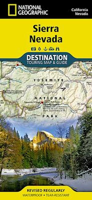 Sierra Nevada, California and Nevada Destination Guide Map