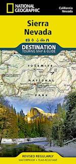 Sierra Nevada, California and Nevada Destination Guide Map