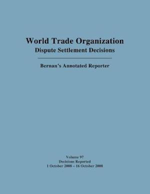 Wto Dispute Settlement Decisions