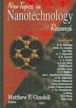 New Topics in Nanotechnology Research