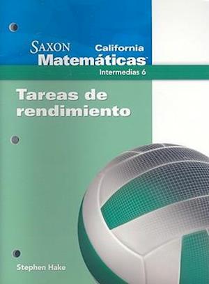 California Saxon Matematicas Intermedias 6