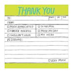 Knock Knock Hand Lettered Sticky Note Thank You