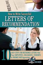 How to Write Successful Letters of Recommendation