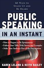 Public Speaking in an Instant