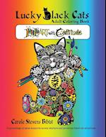 Lucky Black Cats Adult Coloring Book