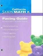 California Saxon Math K Pacing Guide