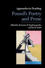 Approaches to Teaching Pound's Poetry and Prose