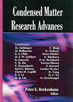 Condensed Matter Research Advances