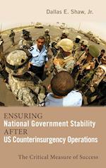 Ensuring National Government Stability After US Counterinsurgency Operations