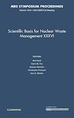 Scientific Basis for Nuclear Waste Management XXXVI: Volume 1518