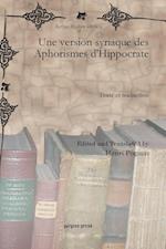 Une version syriaque des Aphorismes d'Hippocrate