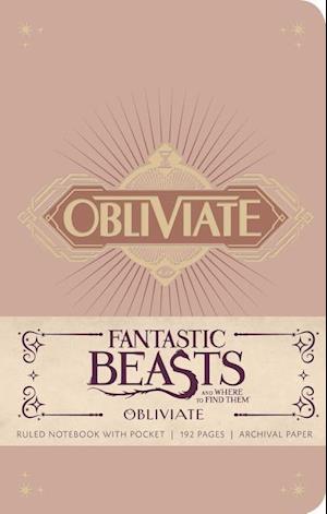 Fantastic Beasts and Where to Find Them: Obliviate Hardcover Ruled Notebook