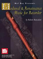 Medieval and Renaissance Music for Recorder - Bancalari