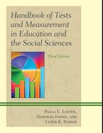 Handbook of Tests and Measurement in Education and the Social Sciences