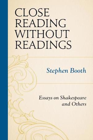 Close Reading without Readings