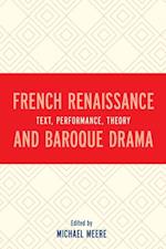 French Renaissance and Baroque Drama