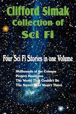 Clifford Simak Collection of Sci Fi; Hellhounds of the Cosmos, Project Mastodon, the World That Couldn't Be, the Street That Wasn't There