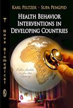 Health Behaviour Interventions in Developing Countries