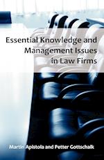 Essential Knowledge and Management Issues in Law Firms