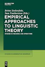 Empirical Approaches to Linguistic Theory