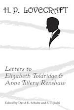 Letters to Elizabeth Toldridge and Anne Tillery Renshaw
