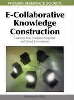 E-Collaborative Knowledge Construction